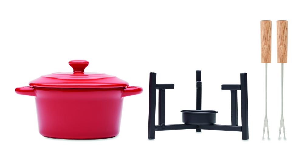 Set fondue de cerámica 300 ml