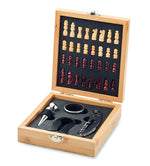 Tablero ajedrez juego de vino
