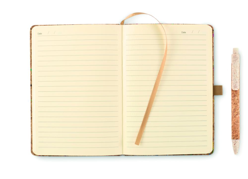 Cuaderno de color corcho A5