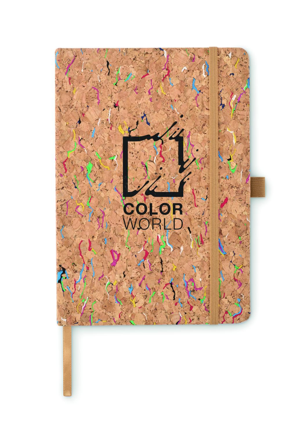Cuaderno de color corcho A5