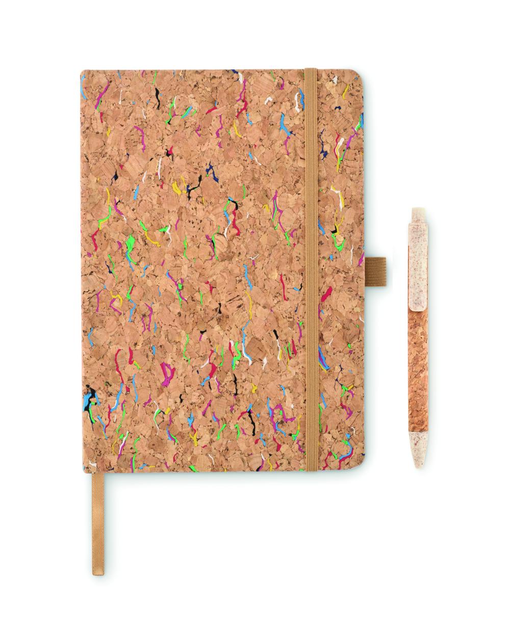 Cuaderno de color corcho A5