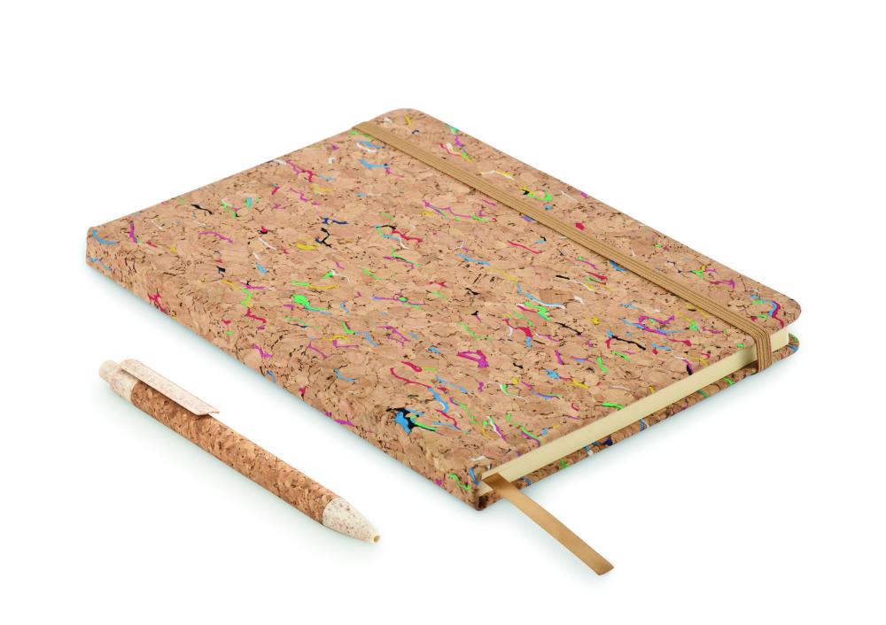 Cuaderno de color corcho A5