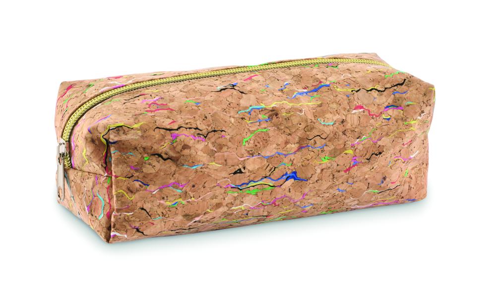 Estuche de corcho de colores