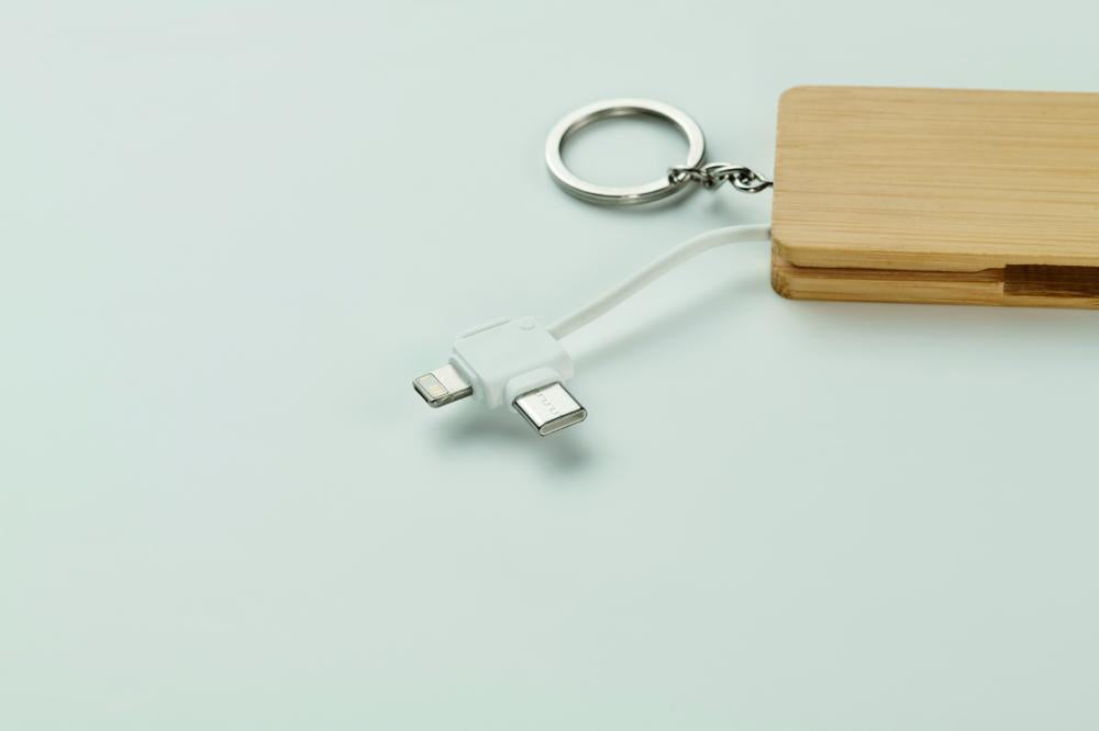 Cable de carga con llavero