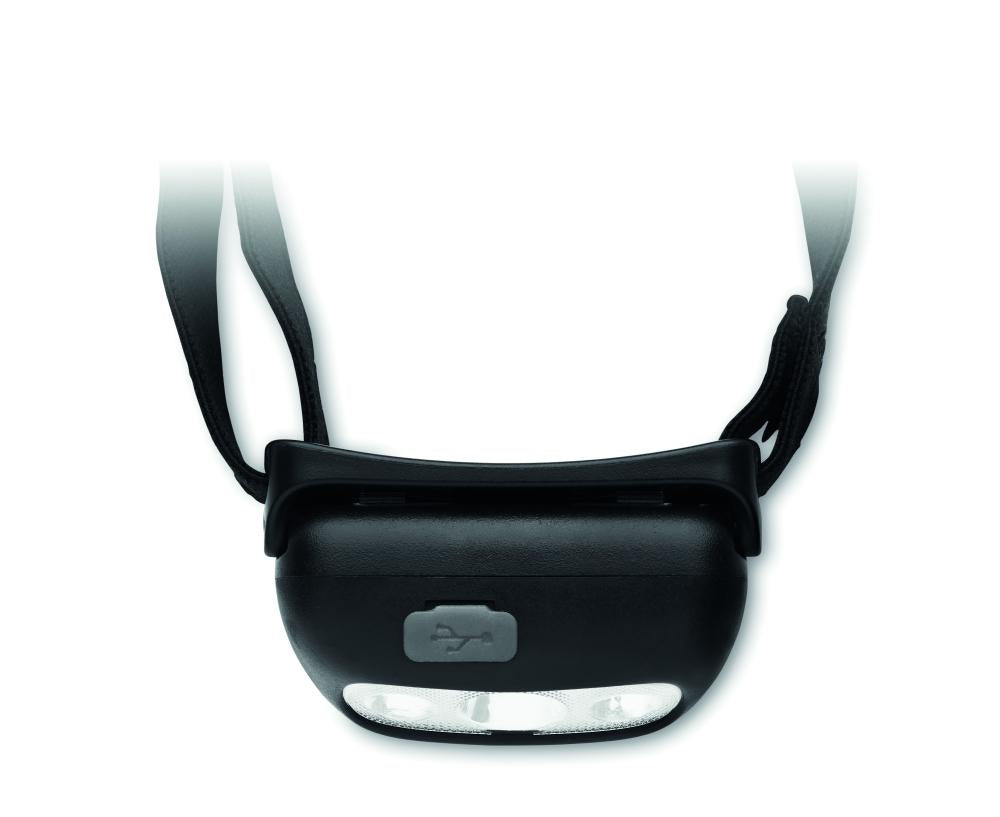 Linterna frontal recargable