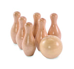 Mini juego de bolos de madera
