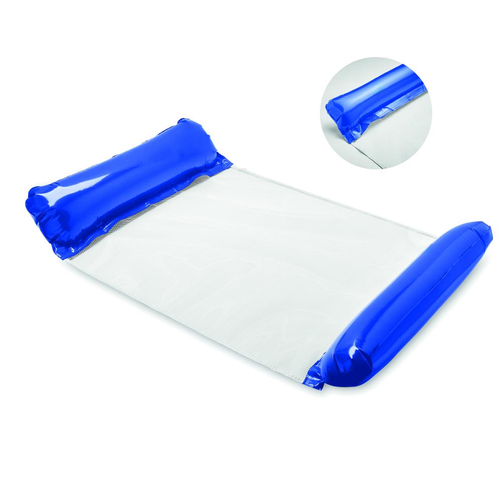 Hamaca hinchable con inflador