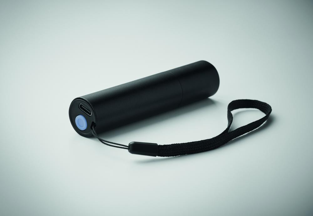 Linterna recargable de aluminio