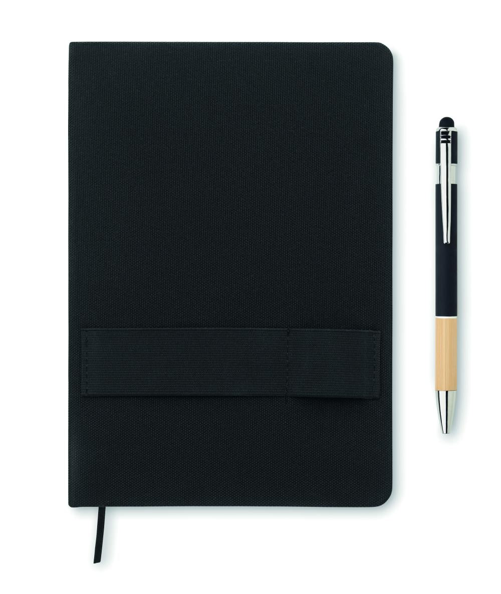 Cuaderno RPET A5 con bolígrafo