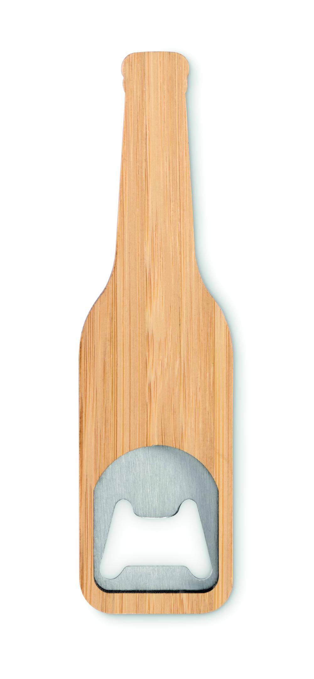 Abridor de botellas de bambú