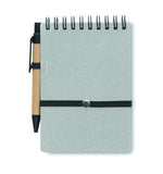 Libreta reciclada con bolígrafo