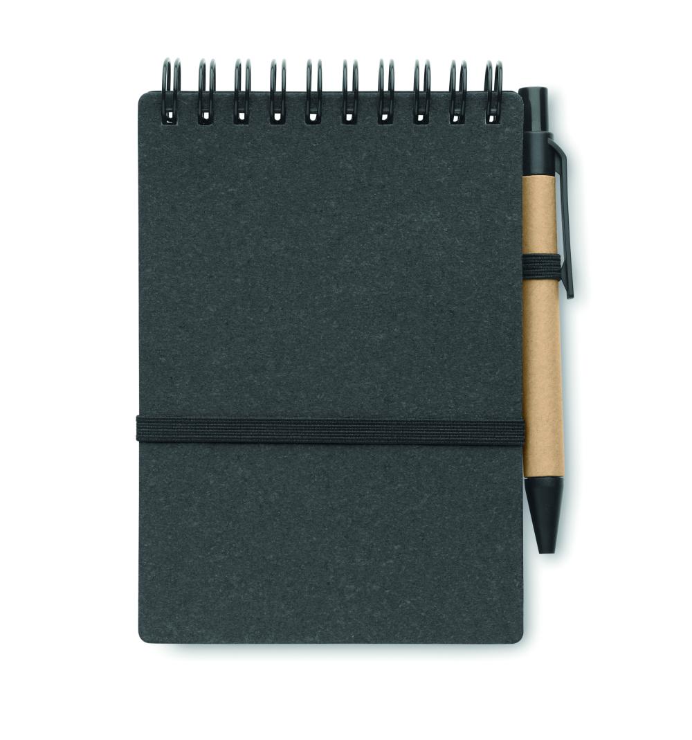 Libreta reciclada con bolígrafo