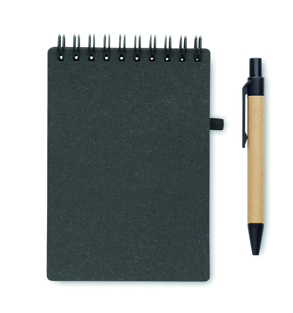 Libreta reciclada con bolígrafo
