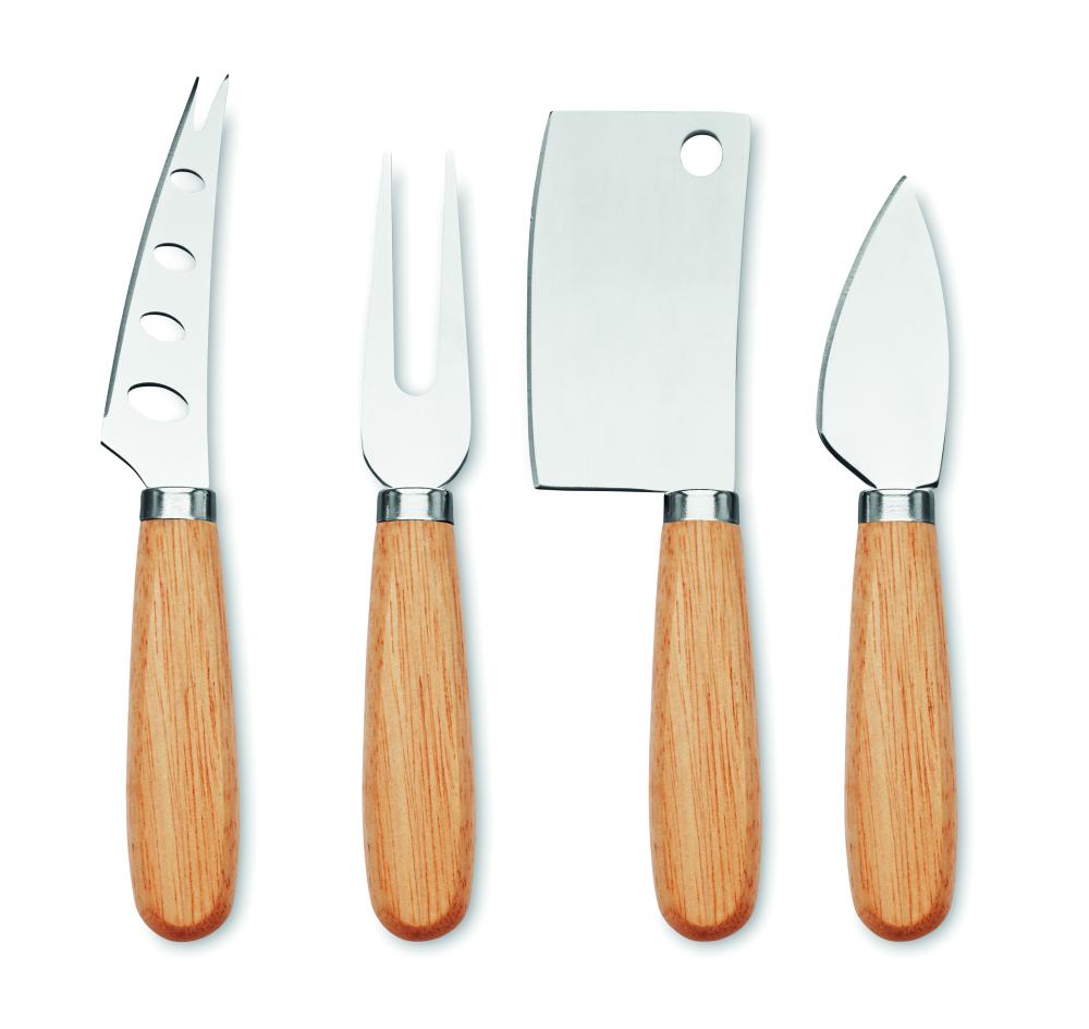 Set de 4 cuchillos para queso