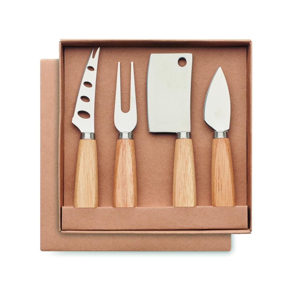 Set de 4 cuchillos para queso