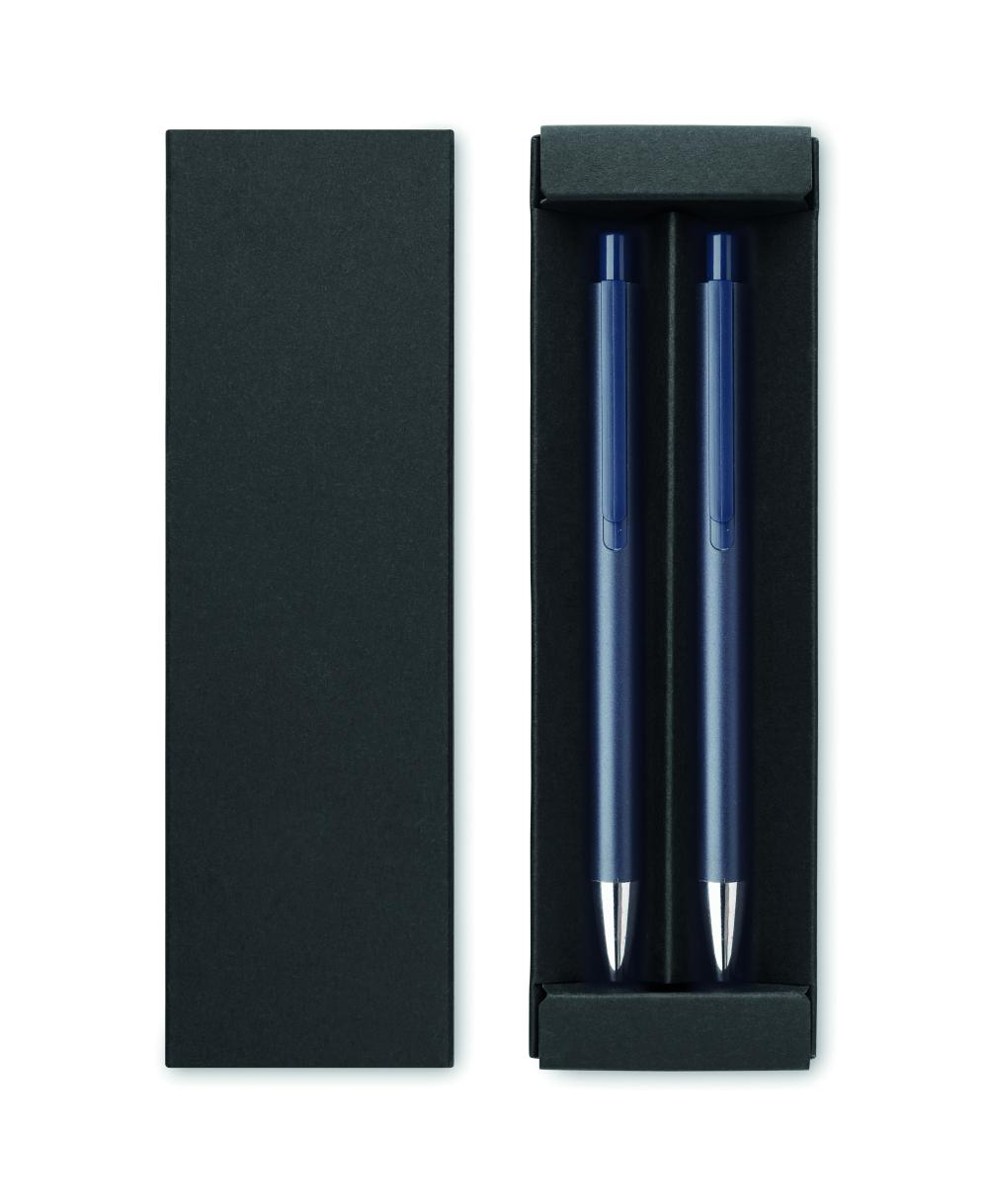 Set de bolígrafos en estuche