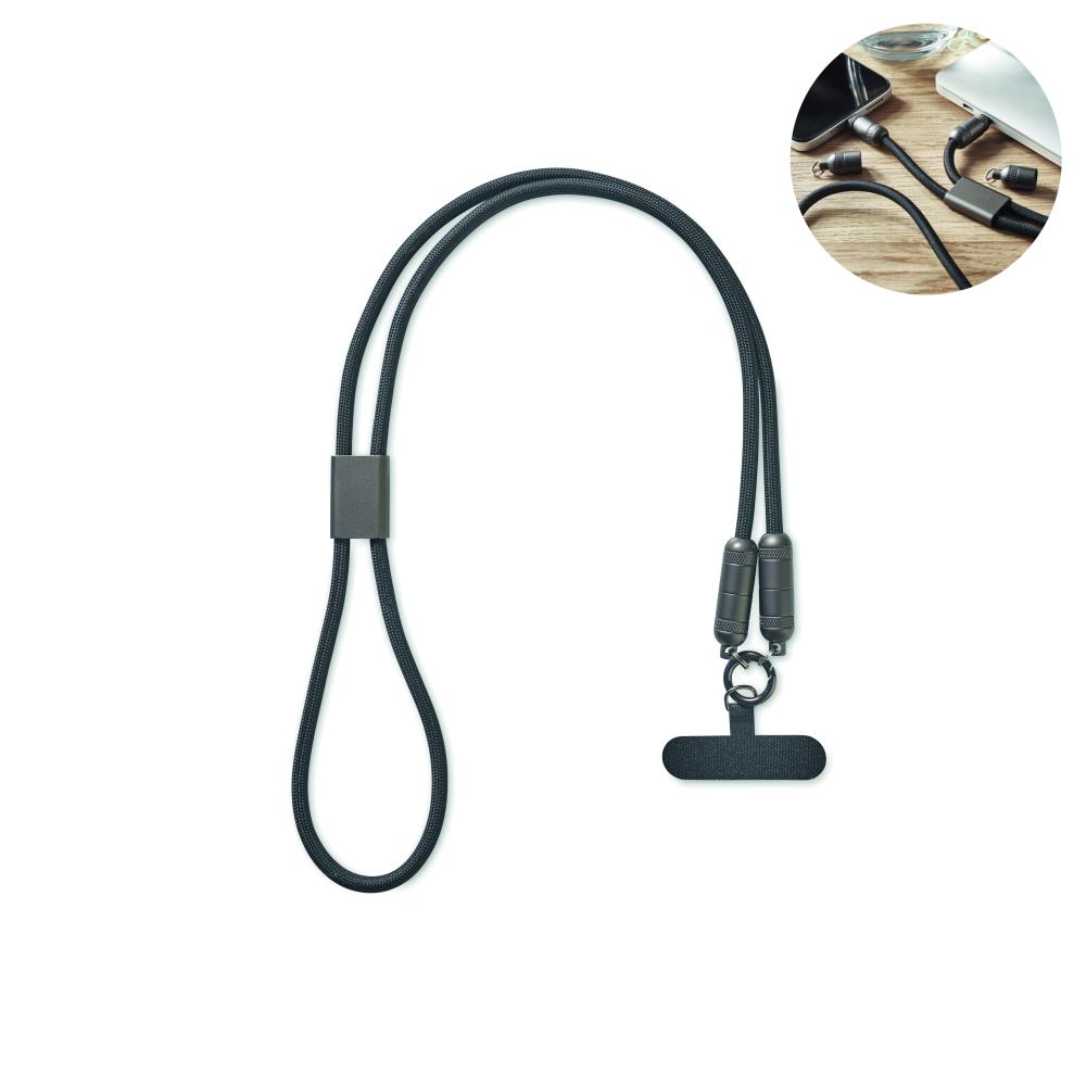 Lanyard cargador de móvil