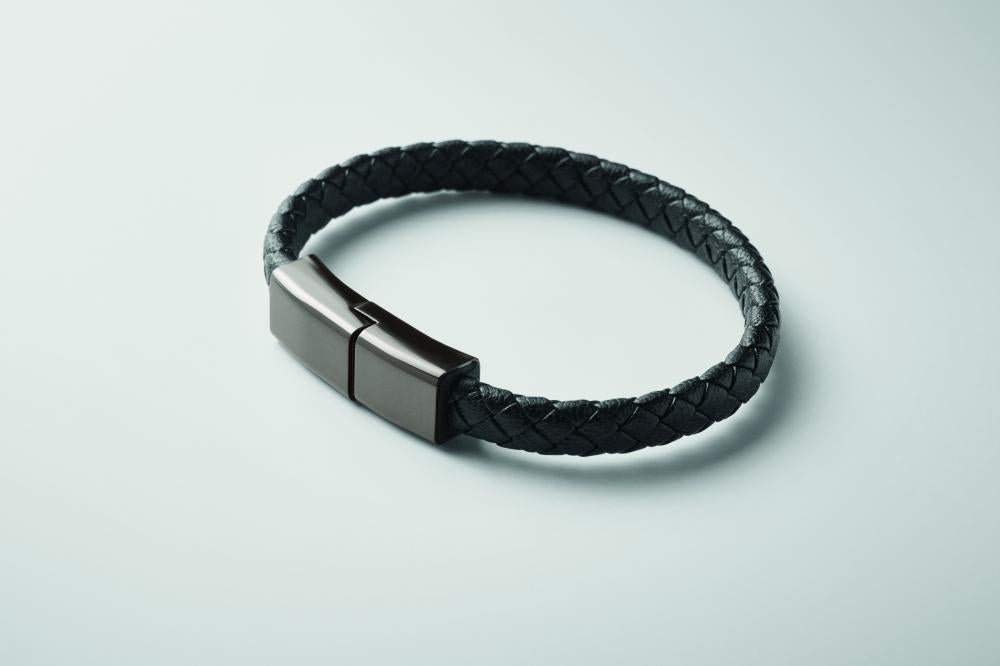 Pulsera cable trenzado tipo-C