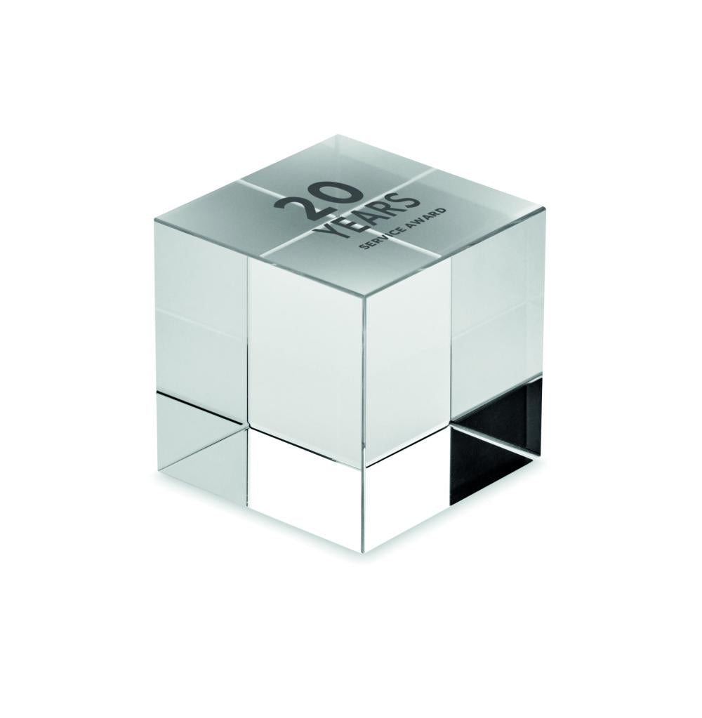 Premio cubo de cristal