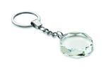 Llavero redondo de cristal