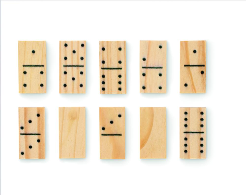Juego de dominó y cartas
