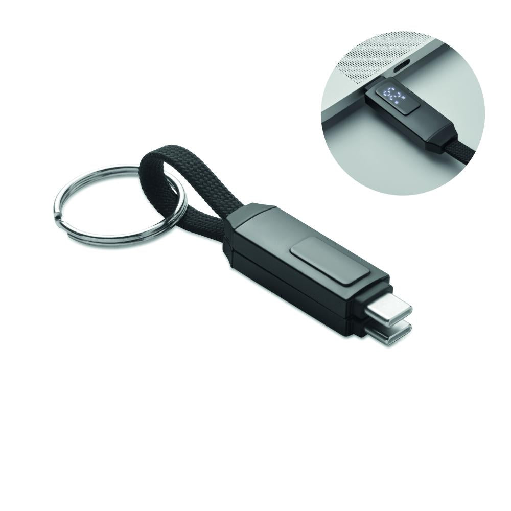 Llavero con cable de carga