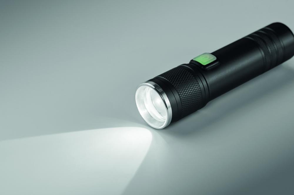 Linterna luz COB recargable