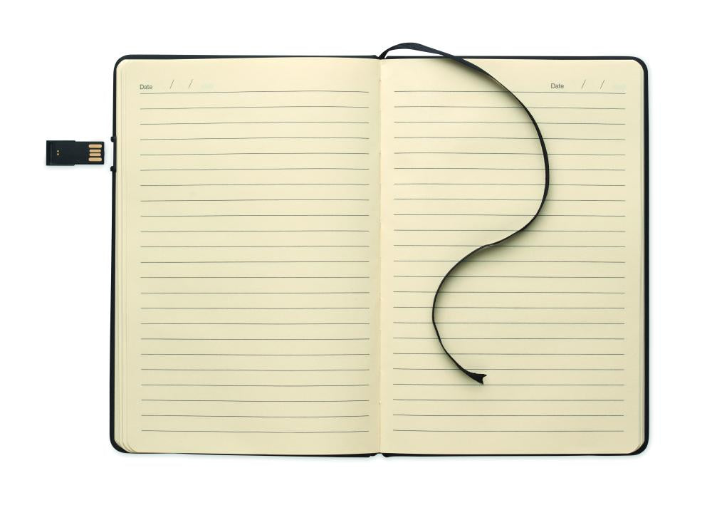 Cuaderno A5 con USB integrado
