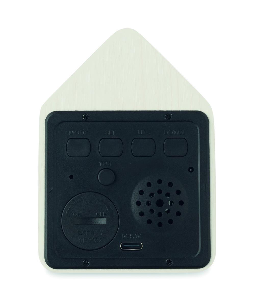 Reloj despertador de MDF