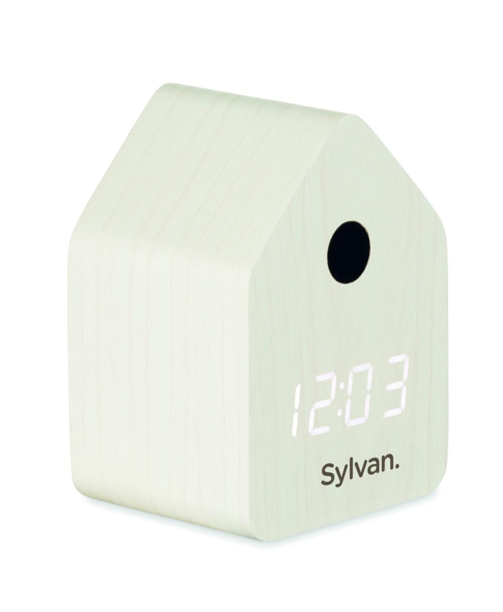 Reloj despertador de MDF