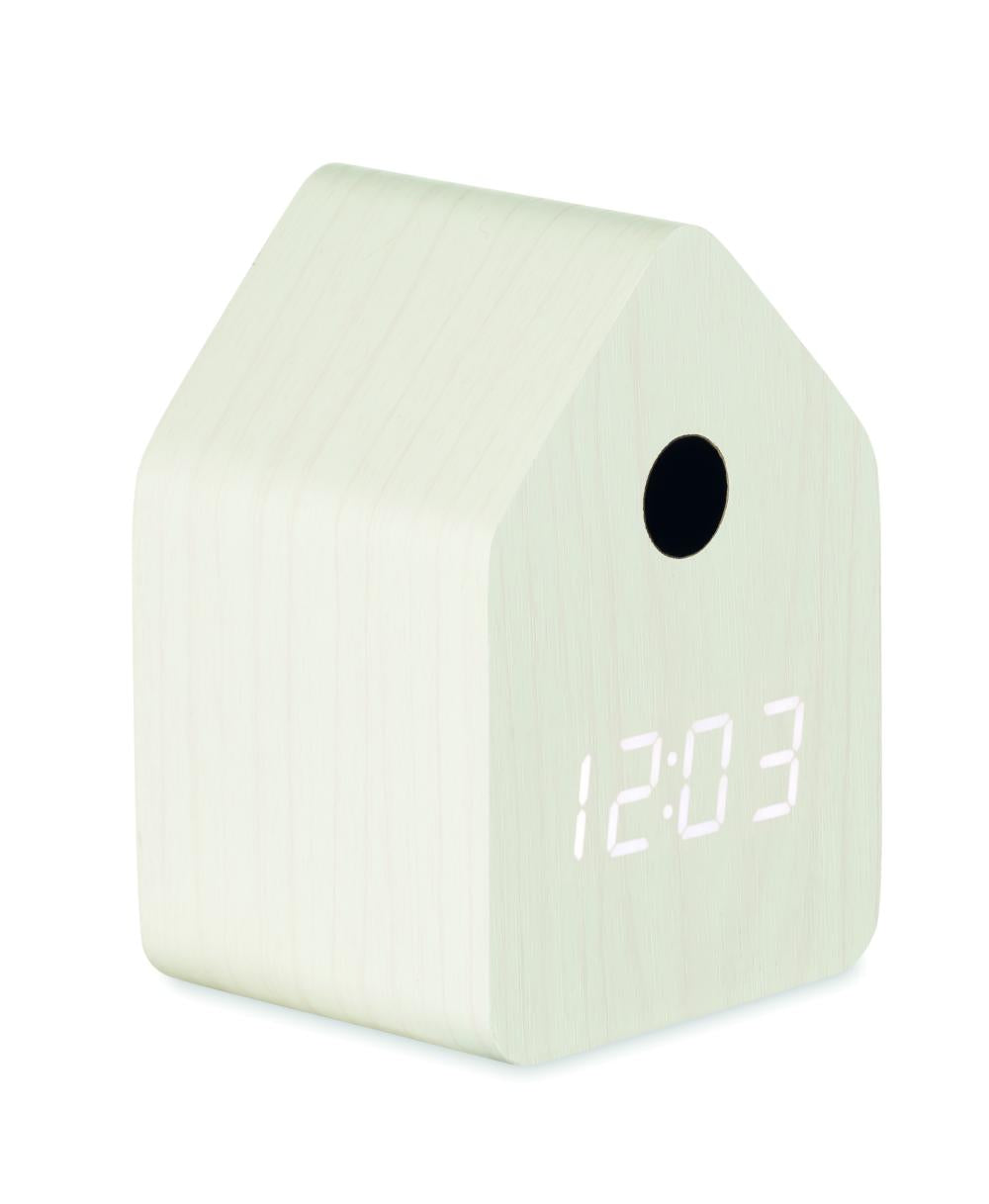 Reloj despertador de MDF