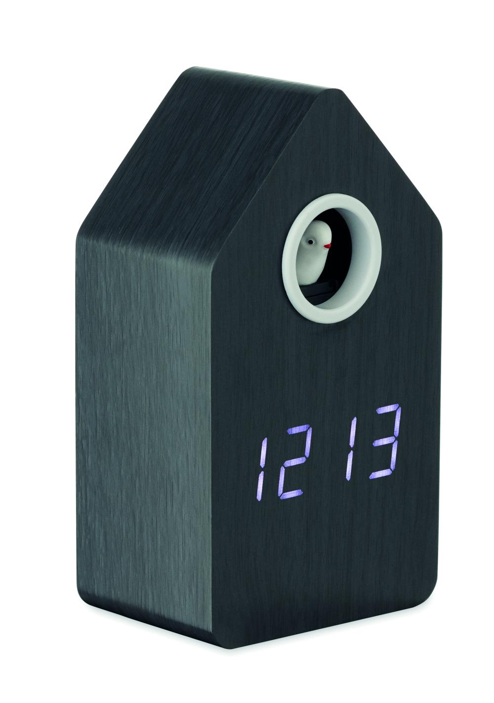 Reloj despertador de MDF