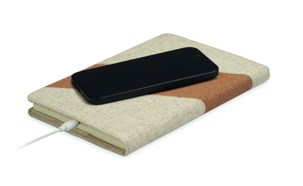 Cuaderno A5 con cargador 15W
