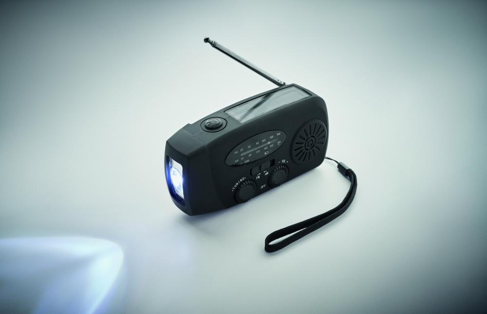 Radio portátil linterna LED