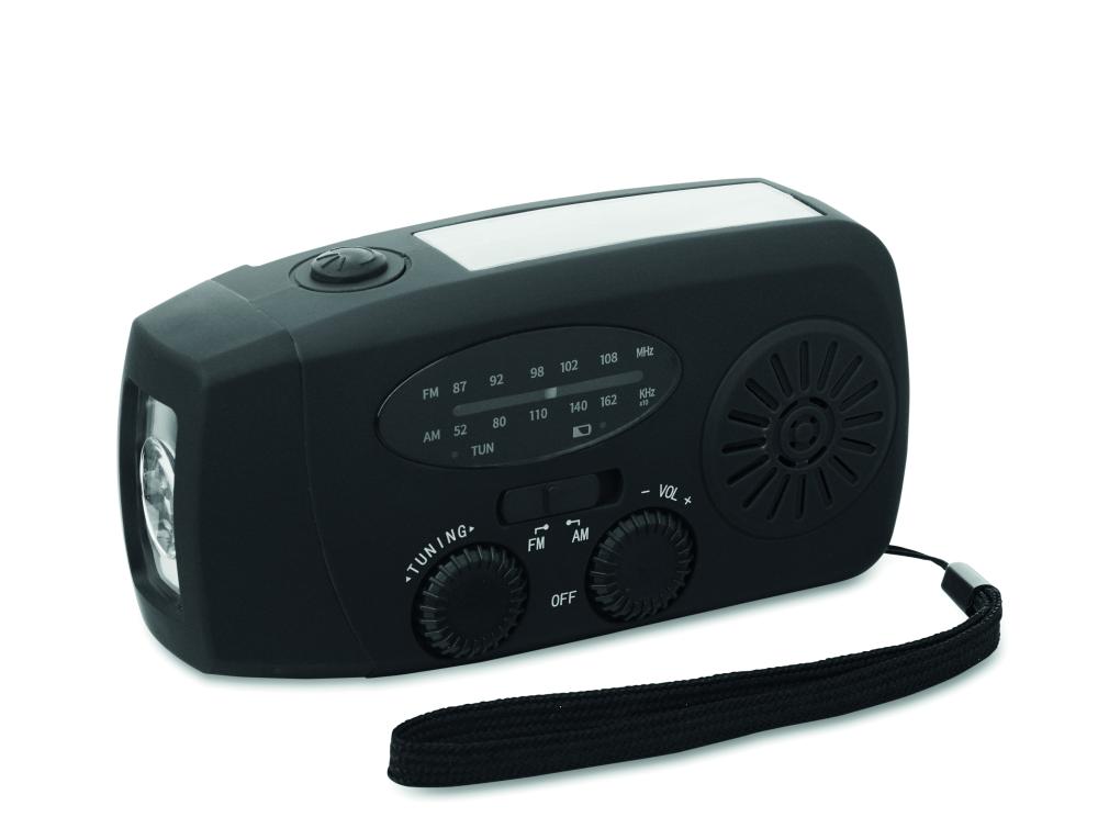 Radio portátil linterna LED