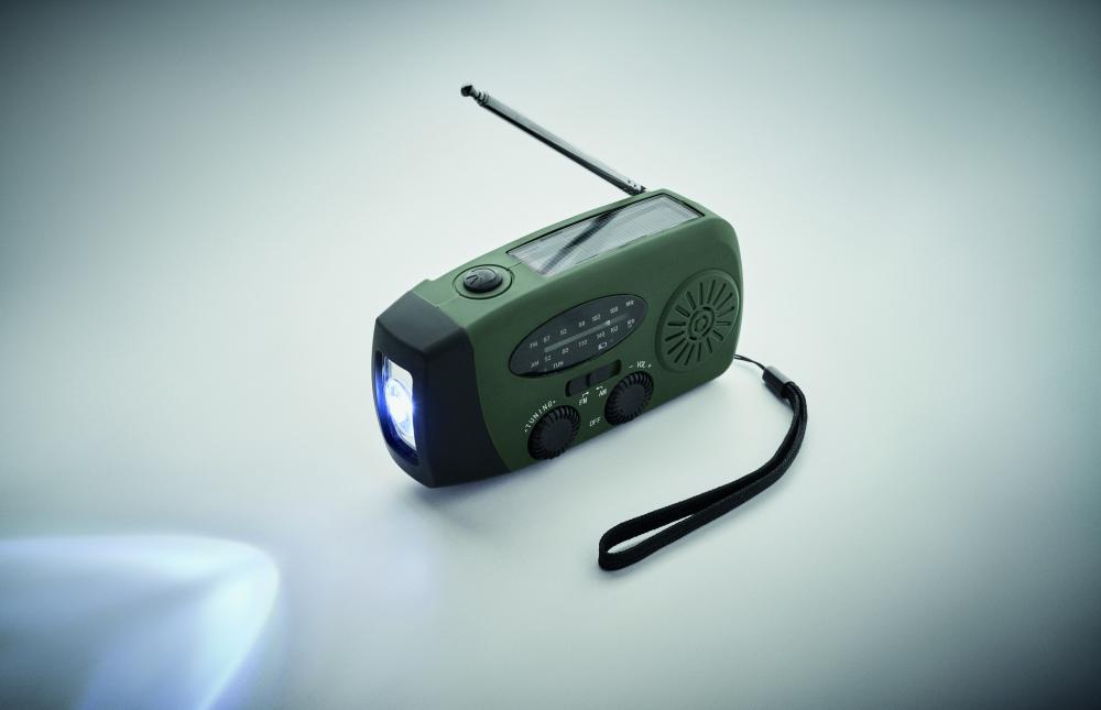 Radio portátil linterna LED