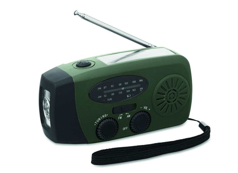 Radio portátil linterna LED