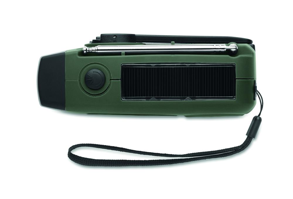 Radio portátil linterna LED