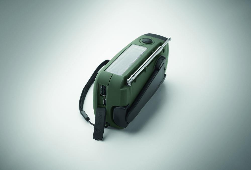 Radio portátil linterna LED