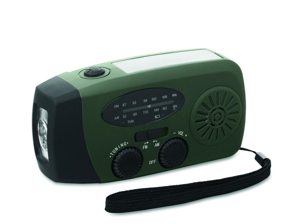 Radio portátil linterna LED