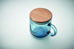 Taza de vidrio acanalado 300ml