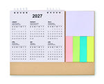Calendario con bloc de notas