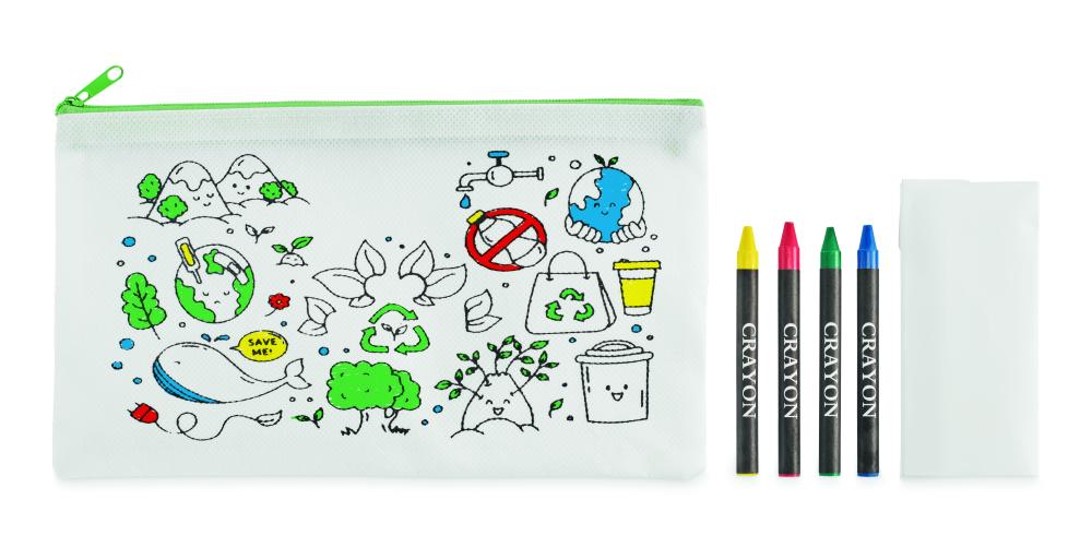 Estuche infantil con 4 lápices