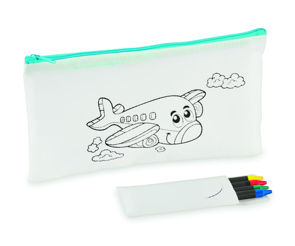Estuche infantil con 4 lápices