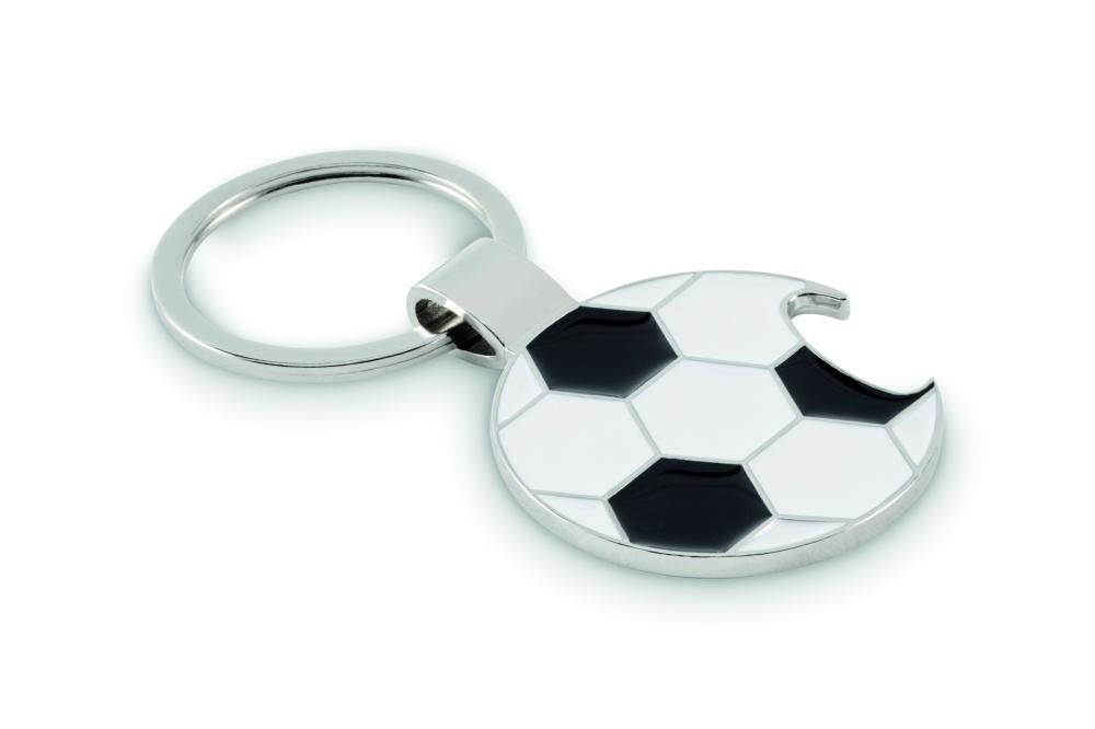 Llavero de fútbol con abridor
