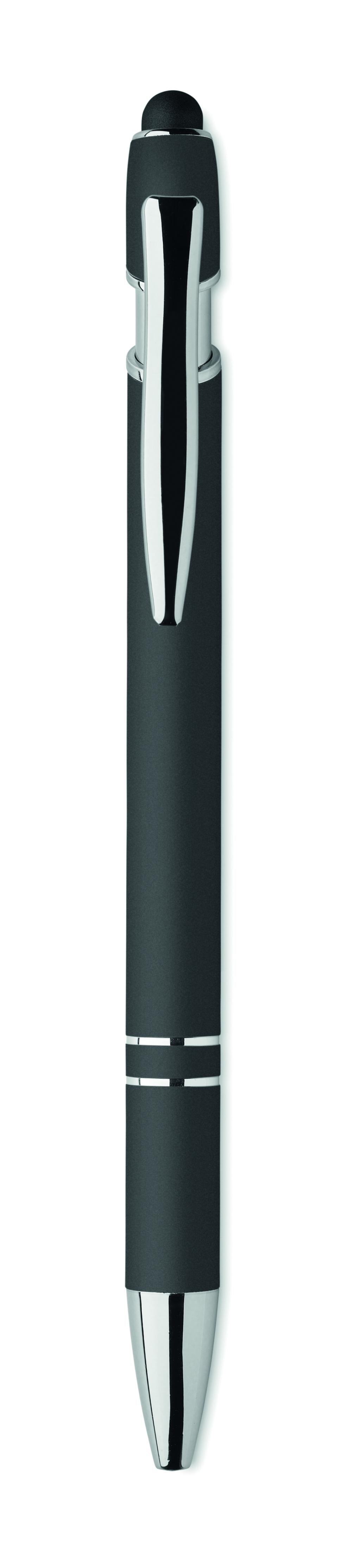 Bolígrafo de aluminio gomoso