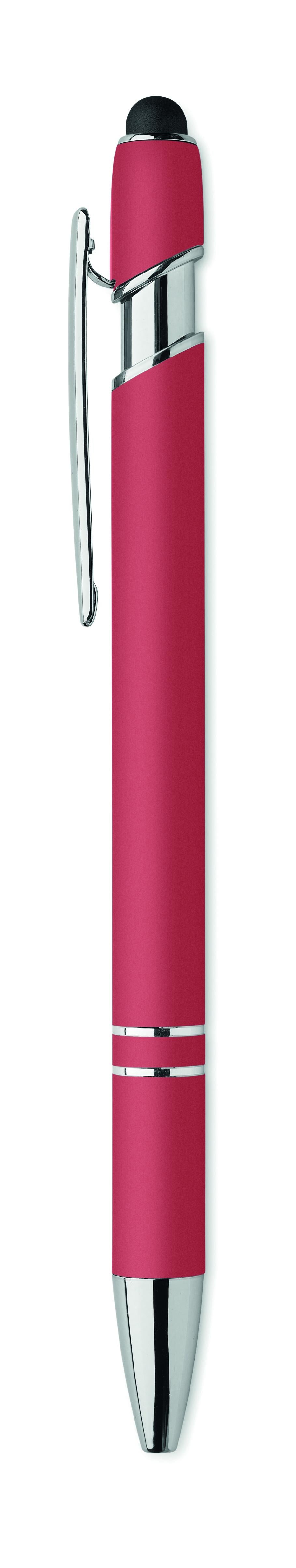 Bolígrafo de aluminio gomoso