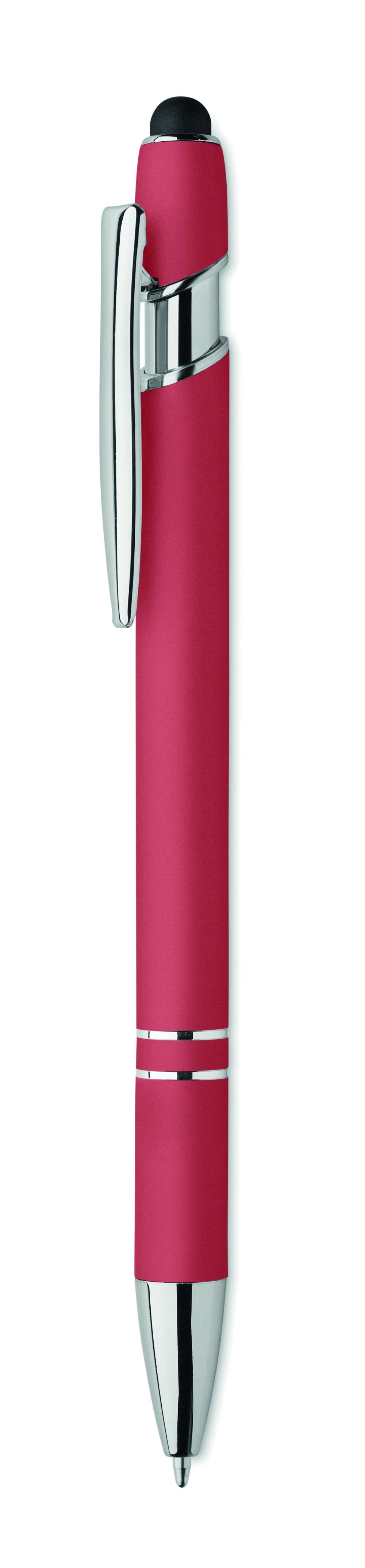 Bolígrafo de aluminio gomoso