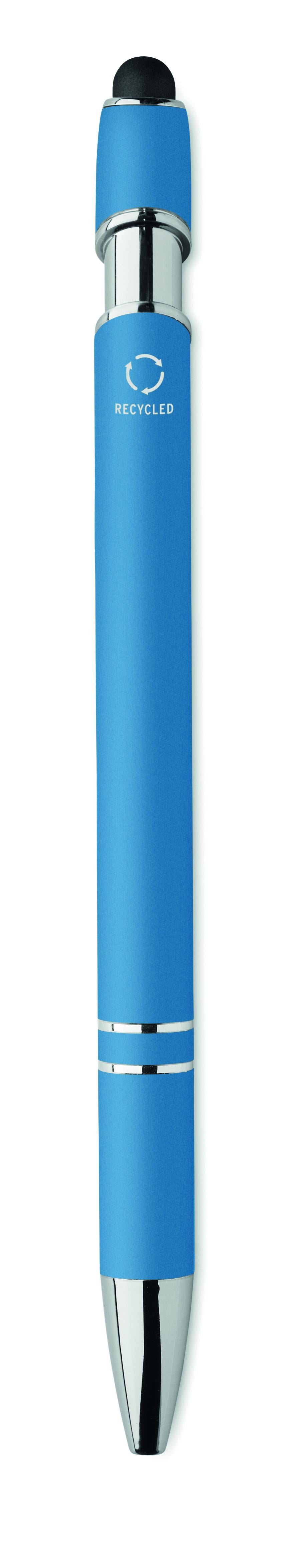 Bolígrafo de aluminio gomoso