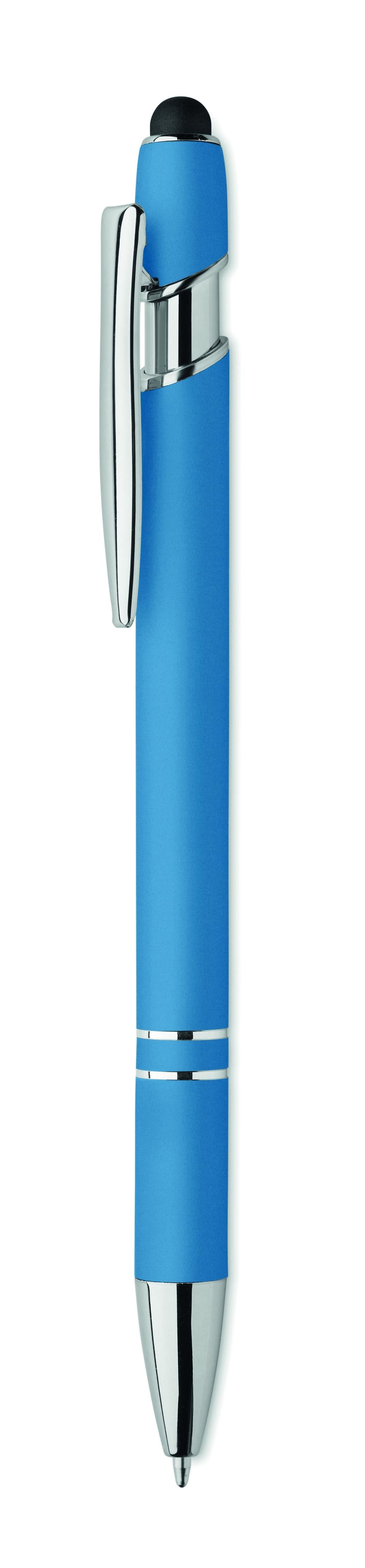 Bolígrafo de aluminio gomoso